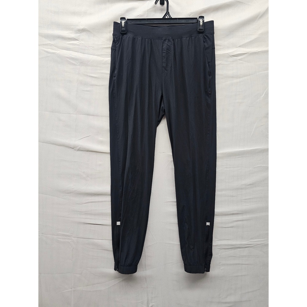 All in Motion Mens Lightweight Running Joggers Black Nylon Blend Size Medium